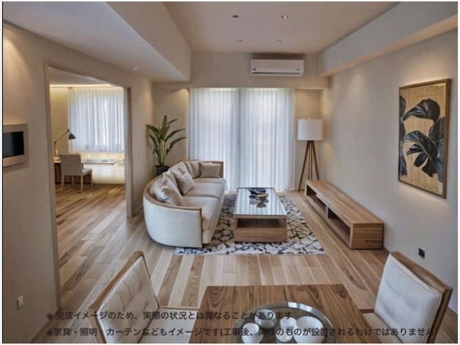 爽やかな風がそよぐ光に溢れた空間。清々しい気持ちになるお部屋です。