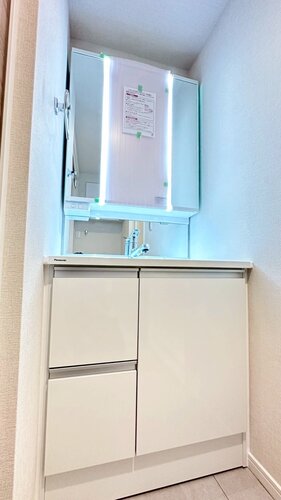 【洗面化粧台】三面鏡裏収納