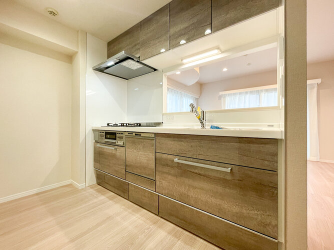 スムーズに作業でき、お手入れのことも考えられている、そんなキッチンスペースに仕上げました。