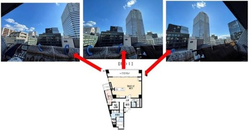 住戸からの眺望写真