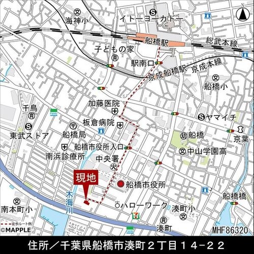 現地案内図 現地案内図