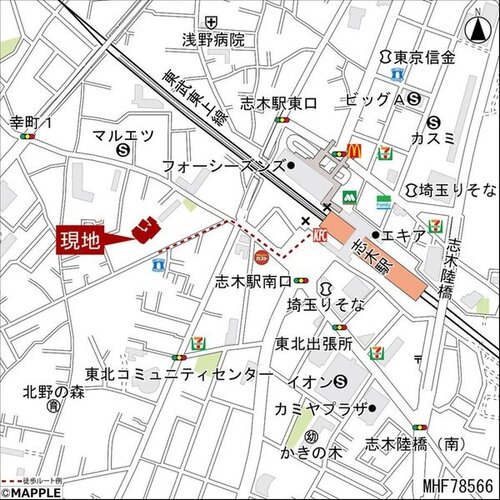 現地案内図 現地案内図