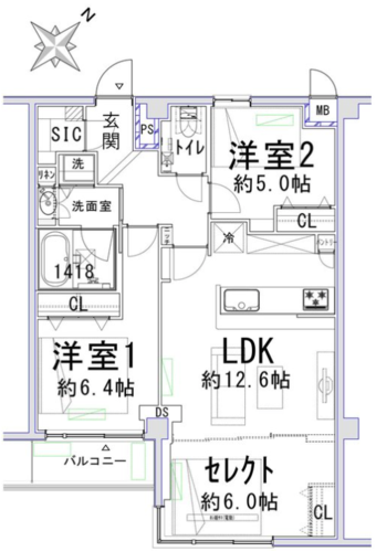 無料で2LDKと3LDKの間 取り変更が可能です。※売主負担 無料で2LDKと3LDKの間 取り変更が可能です。※売主負担
