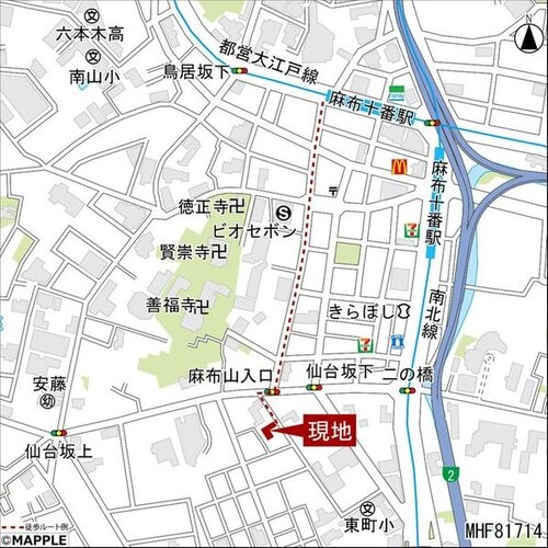 現地案内図 現地案内図