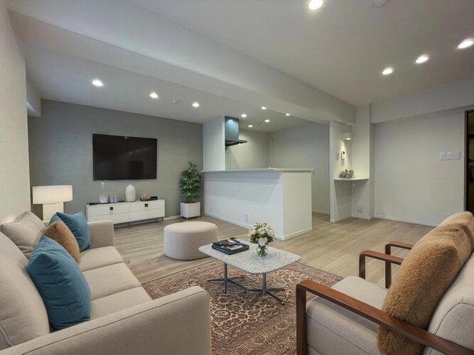 広々とした開放感を感じるLDK。思い思いに憩いの場所を作り上げていけそうです。※家具はCGです。