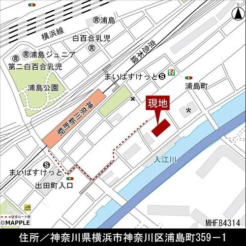 現地案内図 現地案内図