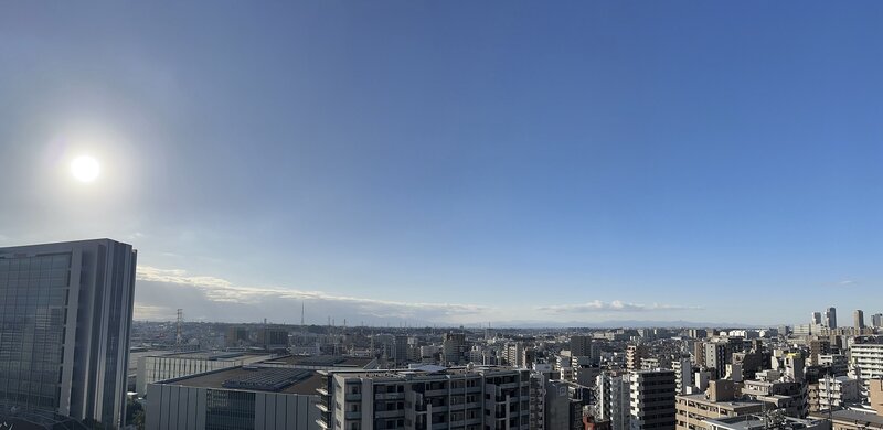 西側バルコニーからの眺望 西側バルコニーからの眺望