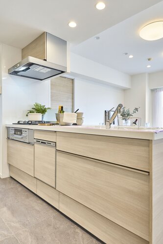 システムキッチン　＊食器洗い乾燥機・浄水器一体型水栓付き＊