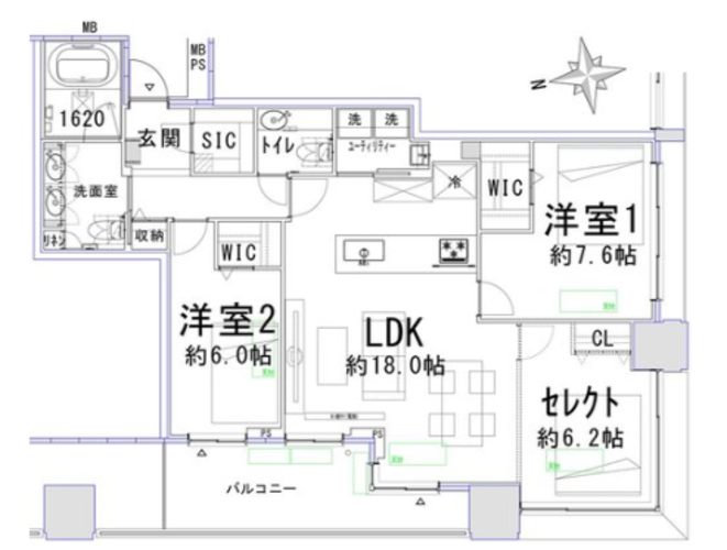 ※2LDKから3LDKに間取り変更可能です。 ※2LDKから3LDKに間取り変更可能です。