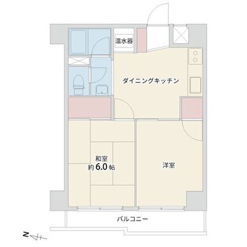 2DK、専有面積38.88㎡ 2DK、専有面積38.88㎡