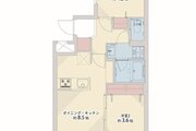 2DK＋SIC、専有面積40.30㎡、バルコニー面積5.10㎡、室内リノベーション実施