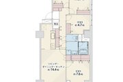 4LDK、専有面積87.96㎡、バルコニー8.49㎡