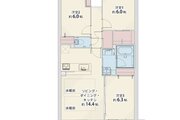 3LDK+W+TR、専有面積72.60平米※TR面積0.45含む、バルコニー13平米、ポーチ3.96平米、室外機置場0.45平米