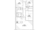 3LDK、専有面積75.89㎡、バルコニー面積9.77㎡、室内リノベーション実施