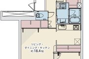 3LDK＋WIC＋セミサンルーム、専有面積79.7㎡、バルコニー面積9.24㎡、室内リノベーション