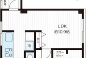 1DK、専有面積36.84m2 2022年10月5日全面リノベーション完成予定。神楽坂9階3方向角部屋。