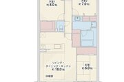 3LDK＋WIC、専有面積89.95㎡、バルコニー面積15.10㎡、室内リノベーション実施
