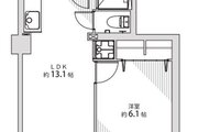 1LDK、専有面積39.74㎡、バルコニー面積3.24㎡、室内リノベーション実施