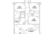 3LDK＋2W＋ミセスコーナー、専有面積88.48㎡、バルコニー面積15.77㎡、アルコープ面積5.58㎡、室内リノベーション実施