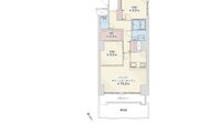 2LDK+W+専用庭、専有面積67.08㎡、バルコニー面積7.18㎡、専用庭面積37.17㎡、室内リノベーション実施