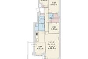 4LDK、専有面積93.85㎡、バルコニー面積25.81㎡、室内リノベーション