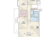 専有面積81.45㎡、バルコニー28.83㎡、アルコーブ1.89㎡、室内リノベーション実施 専有面積81.45㎡、バルコニー28.83㎡、アルコーブ1.89㎡、室内リノベーション実施