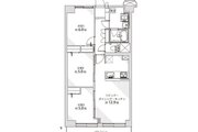 3LDK、専有面積65.68㎡、バルコニー面積5.80㎡、室内リノベーション実施