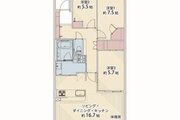 3LDK+TR+2W、専有面積80.95平米、バルコニー11.37平米、トランクルーム0.27平米