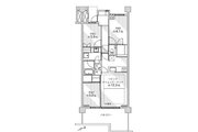 3LDK＋納戸、専有面積72.50㎡、バルコニー面積16.15㎡、室内リノベーション実施