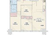 3LDK＋WIC、専有面積72.22㎡、バルコニー面積17.40㎡、室内リノベーション実施