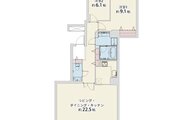 2LDK、専有面積88.06㎡、バルコニー面積17.98㎡