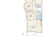 4LDK、専有面積90.02㎡、バルコニー面積11.29㎡、室内リノベーション実施