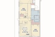 3LDK、専有面積66.23㎡、バルコニー面積27.38㎡、室内リノベーション