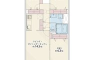 3LDK、専有面積72.73㎡、バルコニー面積9.24㎡、室内リノベーション