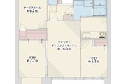2LDK＋S（納戸）、専有面積71.89㎡、バルコニー面積8.71㎡、室内リノベーション