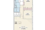 2LDK、専有面積62.15㎡、バルコニー3.30㎡、室内リノベーション実施