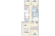 3LDK+TR、専有面積82.70平米(TR面積0.45平米含む)、バルコニー19.65平米、アルコーブ2.24平米