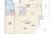 2LDK,専有面積72.43㎡、バルコニー面積12,2㎡、室内リノベーション 2LDK,専有面積72.43㎡、バルコニー面積12,2㎡、室内リノベーション