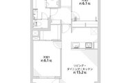 2LDK、専有面積58.14㎡、バルコニー面積6.93㎡、室内リノベーション実施