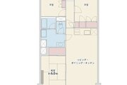 3LDK、専有面積74.86平米、バルコニー4.13平米 3LDK、専有面積74.86平米、バルコニー4.13平米